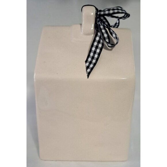 Rae Dunn Artisan Collection by Magenta Ceramic Birdhouse "Welcome" New - Picture 4 of 7